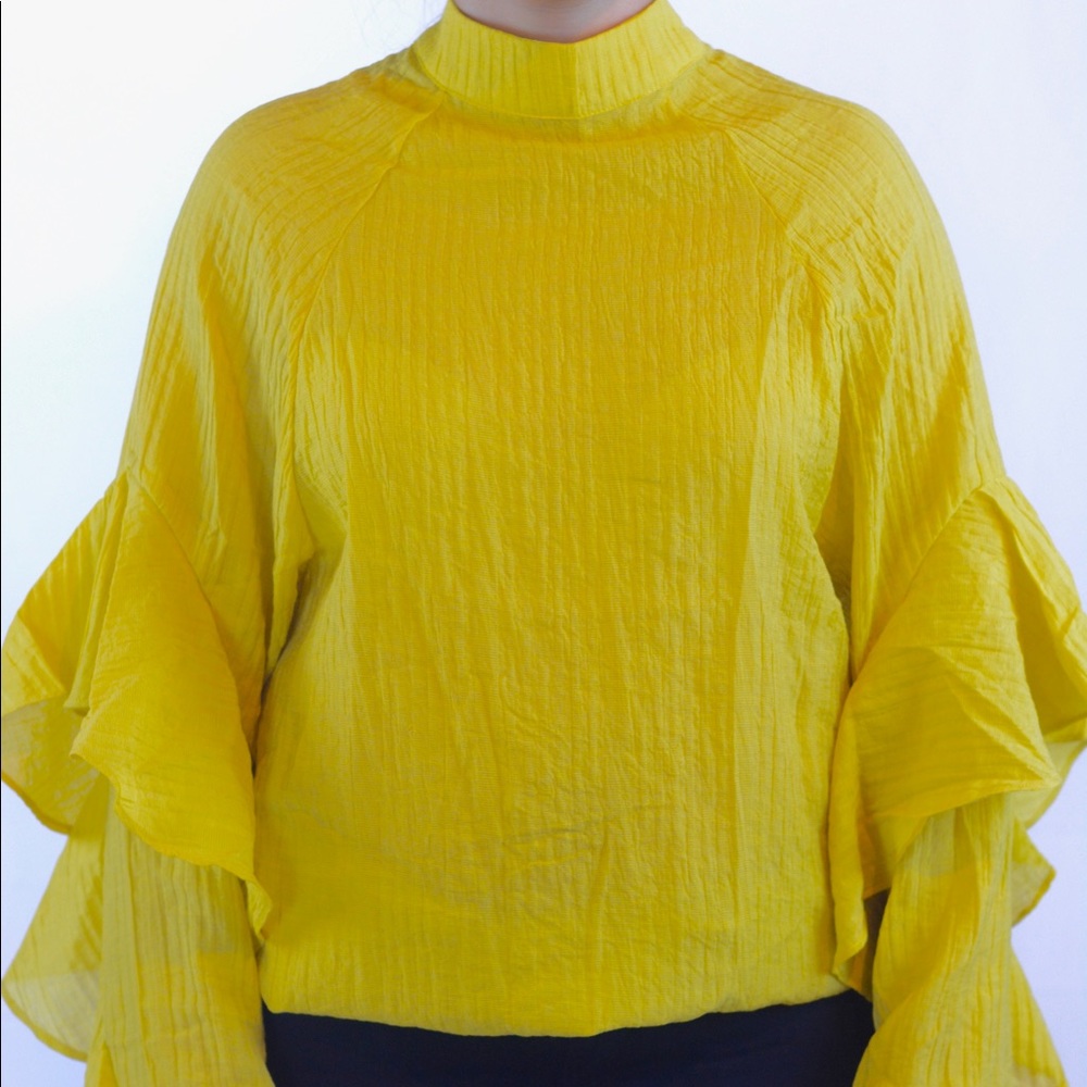 Ruffle Long Sleeve Top